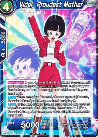 Videl, Proudest Mother (Power Booster: World Martial Arts Tournament) (P-149) [Promotion Cards]