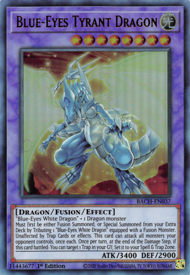 Blue-Eyes Tyrant Dragon [BACH-EN037] Ultra Rare