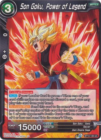 Son Goku, Power of Legend (BT10-128) [Rise of the Unison Warrior]